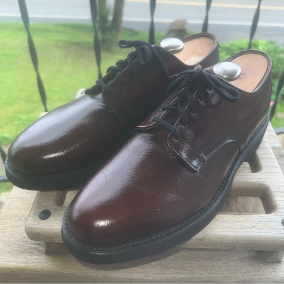 Rare Vintage Hanover Sz 10E/C Scotch Grain Plain Toe Calfskin Blucher Brown - Picture 2 of 11